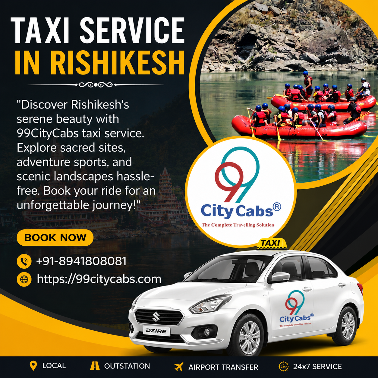 Taxi Services In Rishikesh, Cabs in Rishikesh, Rishikesh Cab Booking | 99 City Cabs
